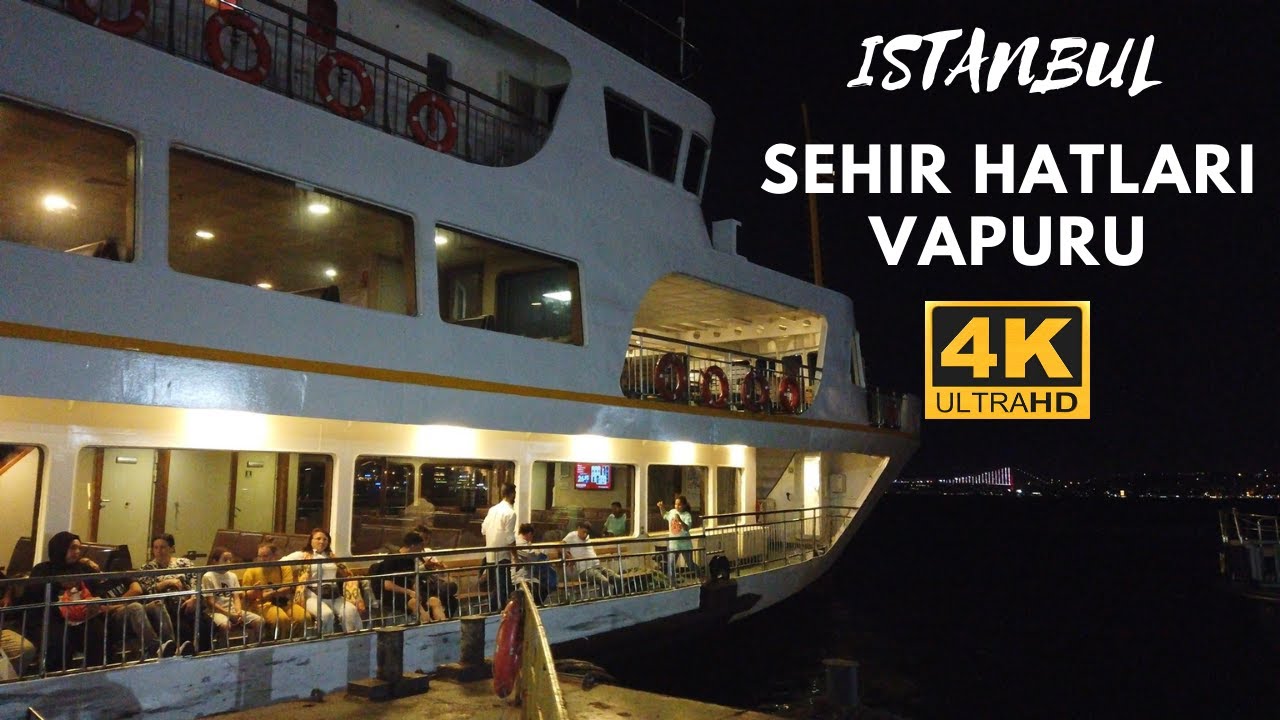 EMİNÖNÜ-KADIKOY CITY LINES ПАРОМНЫЙ ТУР ПО СТАМБУЛЬСКОМУ ПРОЛИВУ | 4K UHD