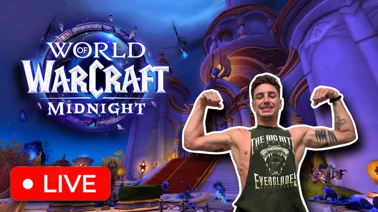 🔴LIVE World of Warcraft Midnight Early Access! Not Stopping Until Level 90! [2/26/26]