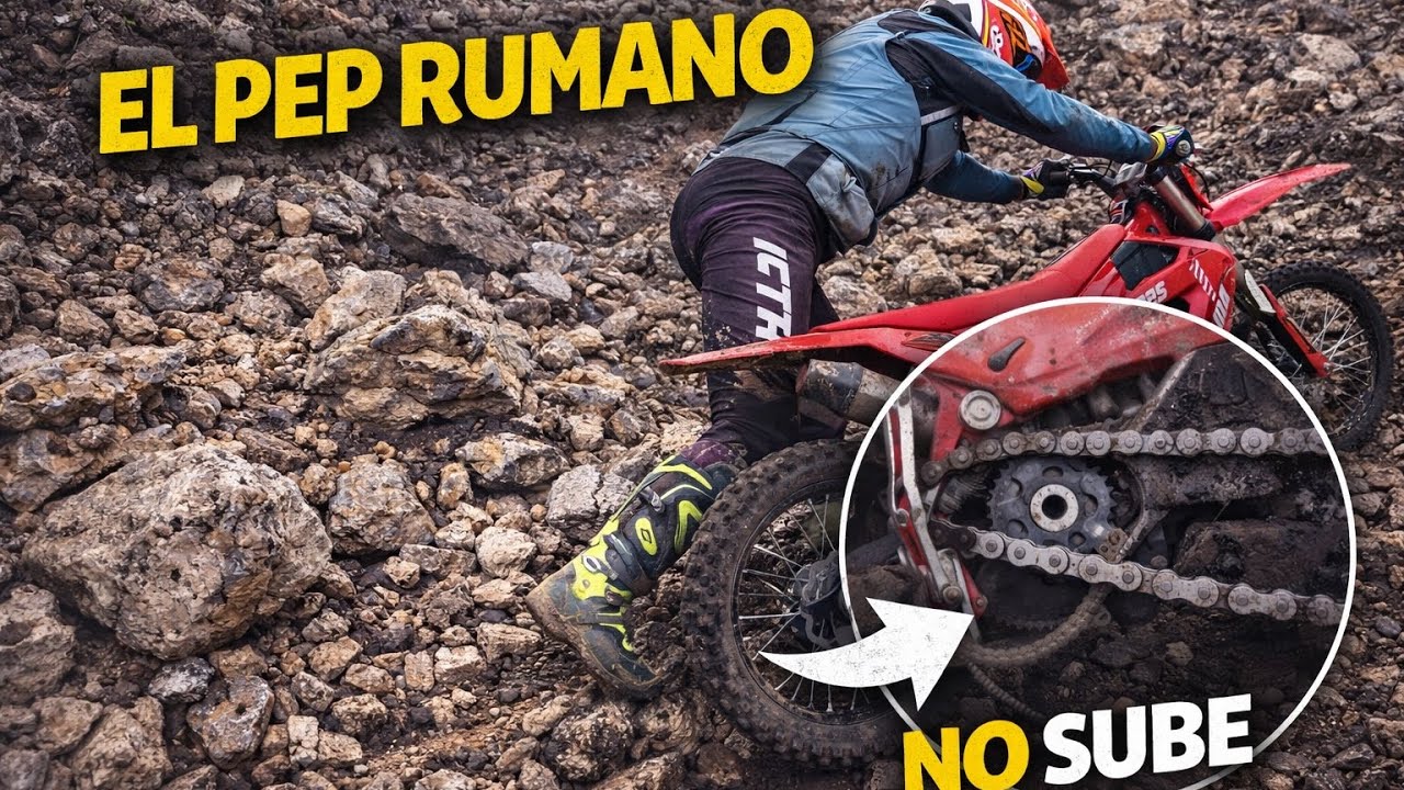 Empujando en el PEP Rumano y se sale la cadena || Hardenduro #dji #hardenduro #enduro 