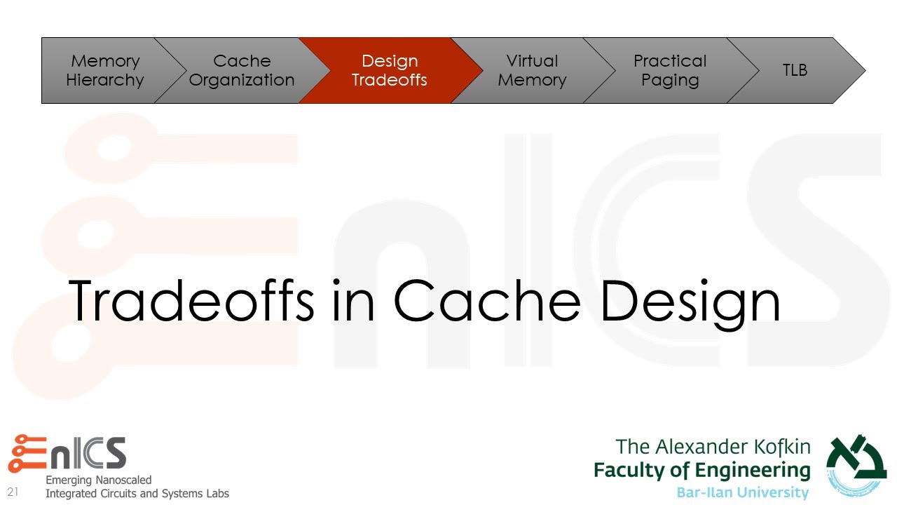 SoC 101 - Lecture 6c: Tradeoffs in Cache Design
