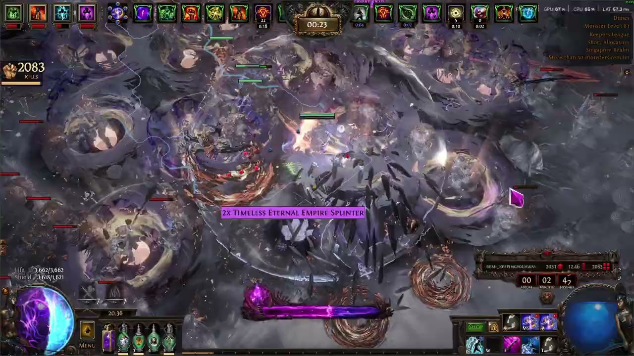 [Poe 3.27] Elementalist PBoD - T16 Legion Farm + Loot
