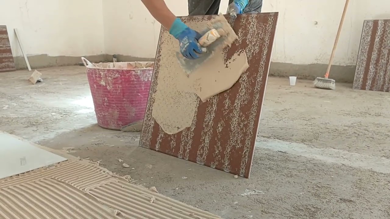 تهيئة الأرضية وتركيب دال دوصول مقاس 60×60 مع الشرح 🇩🇿