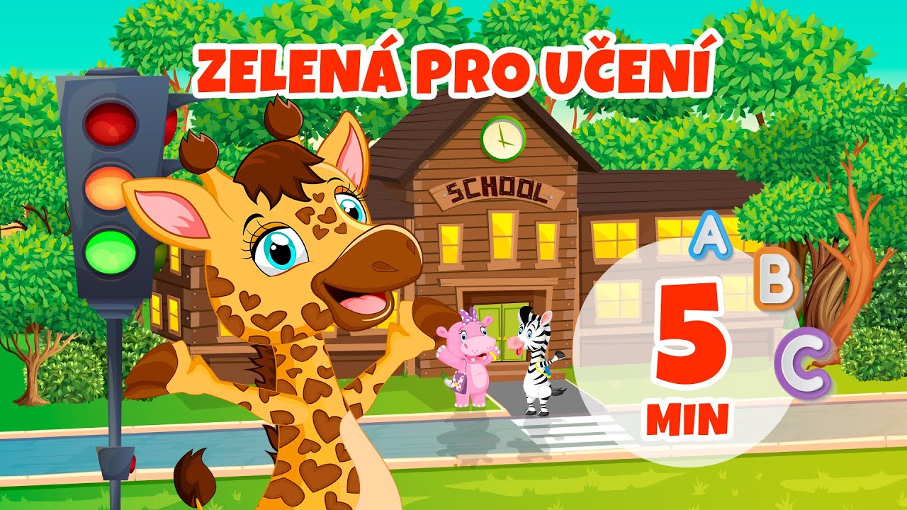 Zelená pro učení - 5 min Giramille | Dětské říkanky a písničky