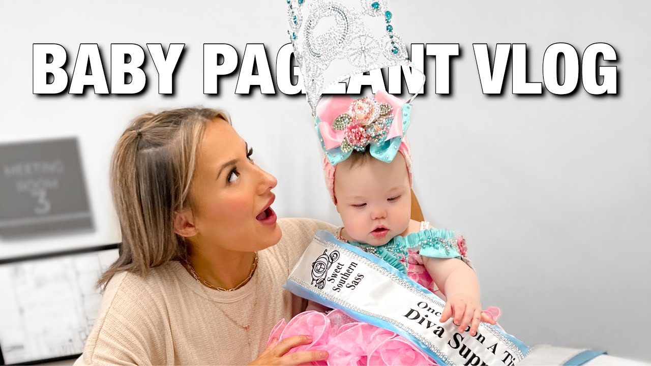 Get ready with my 8 month old for her BEAUTY PAGEANT 👑