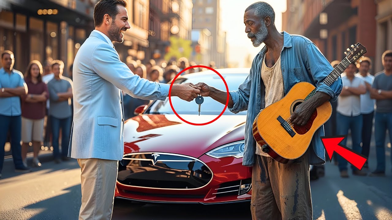 “TOCA ESSA MÚSICA E TE DOU MEU CARRO!” — ZOMBOU O HERDEIRO… ATÉ QUE O IDOSO TOCOU COMO PROFISSIONAL