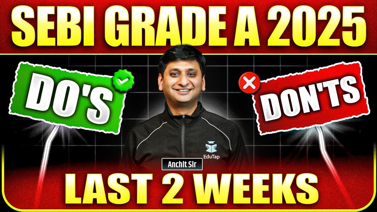 SEBI Grade A Preparation 2025 | How to Prepare for SEBI Assistant Manager Phase 1 Exam | EduTap