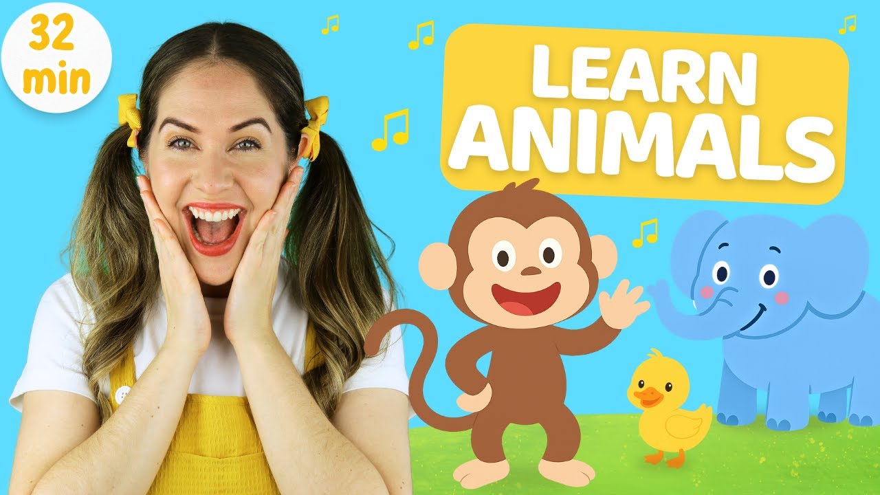 Learn Animals! 🐵🐘🐥 | 40 Min of Songs & Animal Fun for Toddlers | Toddler Learning with Ms Catherine
