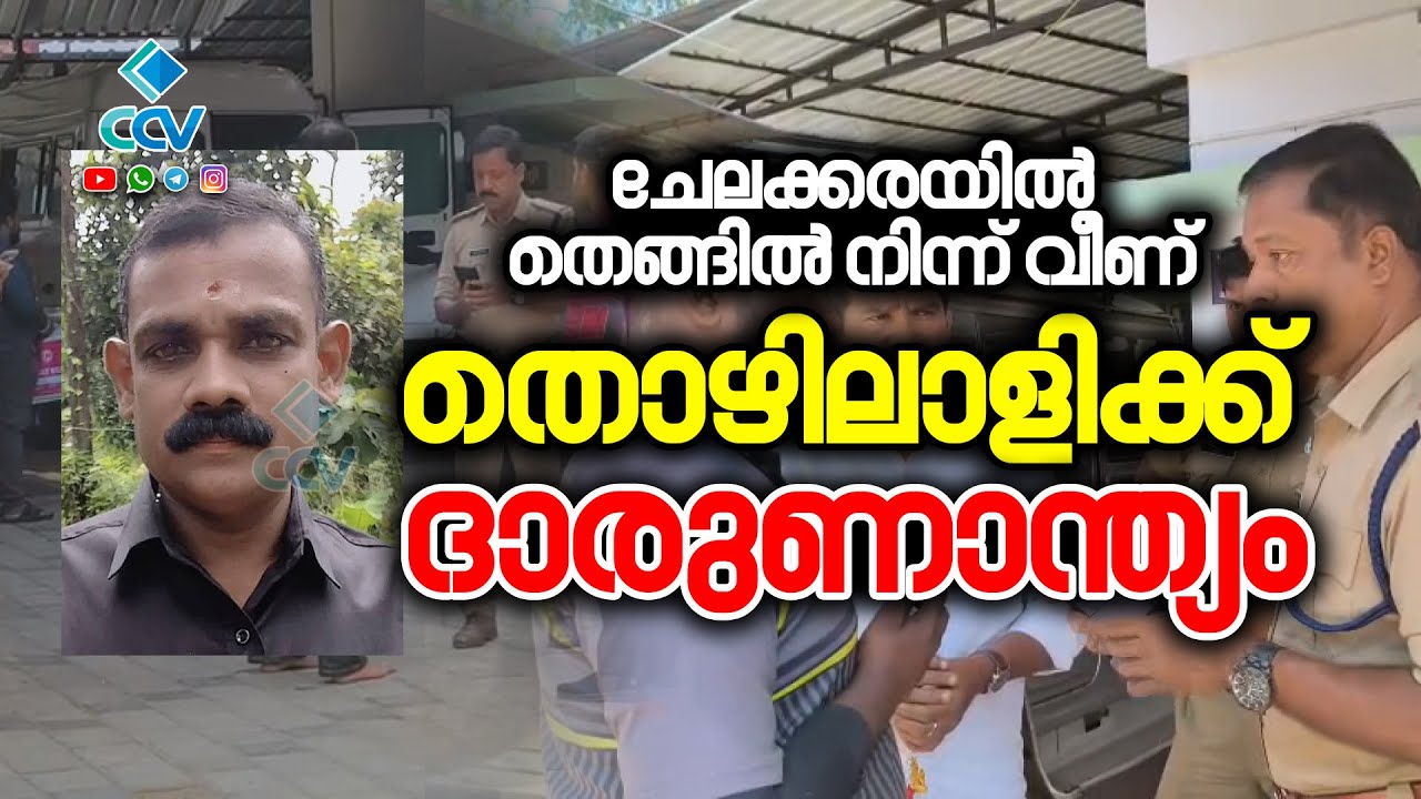 ചേലക്കരയിൽ തെങ്ങിൽ നിന്ന് വീണ് തൊഴിലാളിക്ക് ദാരുണാന്ത്യം