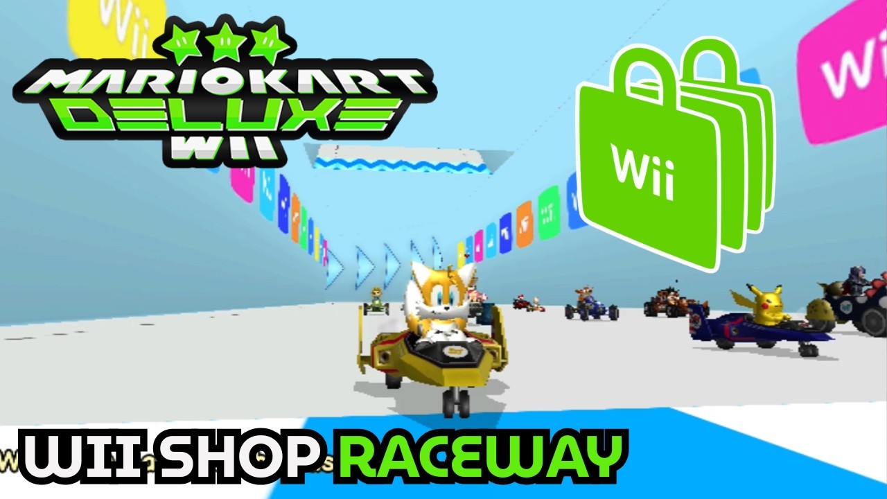 Mario Kart Wii Deluxe X 10 Green Edition - Wii Shop Raceway 100cc