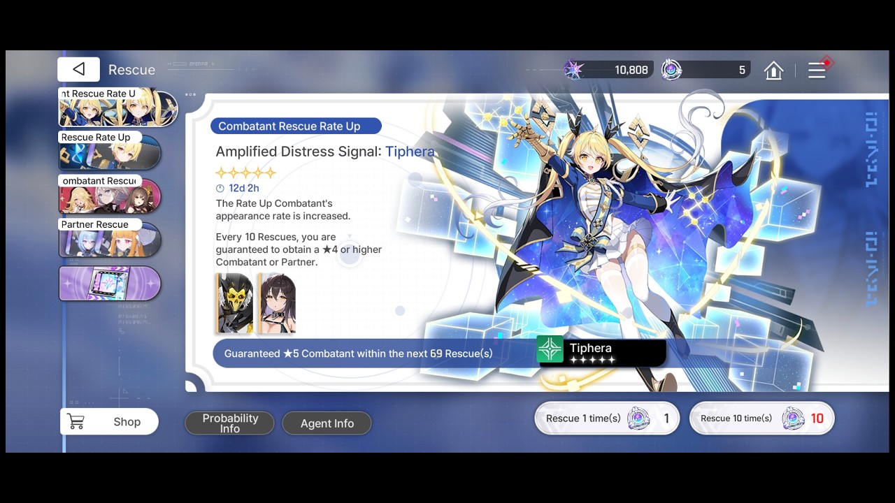 Chaos Zero Nightmare: Tiphera pull