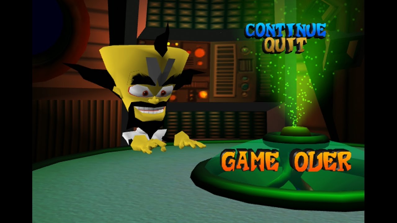 Crash Bandicoot : The Wrath of Cortex (XBOX) - Game Over Lines ||GAME ARCHIVE||
