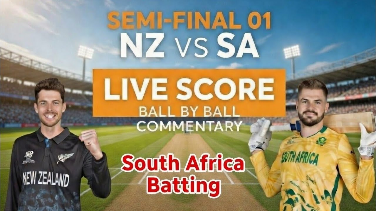 SA vs NZ T20 WC 2026 | Live Commentary | Live Scorecard #cricket #t20:#livescorecard