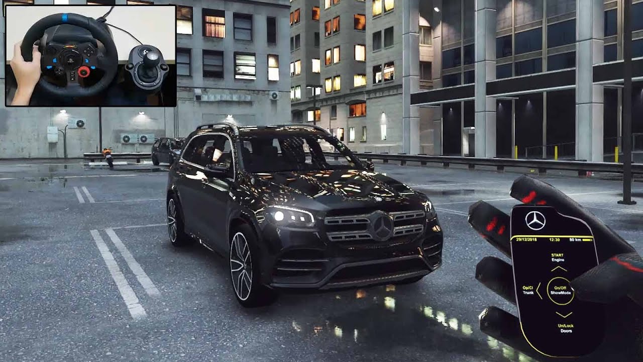 2020 Mercedes-Benz GLS 500 | POV Drive - GTA 5 Steering Wheel - Logitech G29 Gameplay