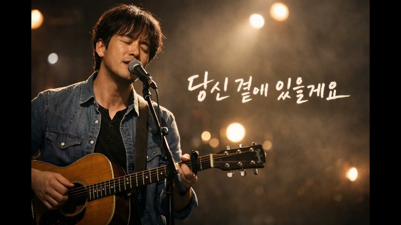 당신 곁에 있을게요 | AI 음악 | 남자 싱글 보컬 발라드 | 감성 통기타 포크