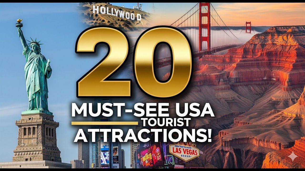 20 Must-See USA Tourist Attractions! #USATouristAttractions #TravelInspiration #ExploreUSA