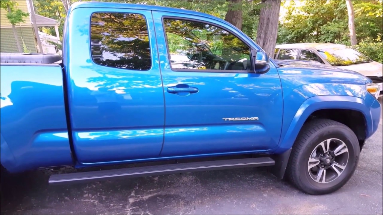 IBoard 5 inch running board install: 2017 Toyota Tacoma TRD Access Cab