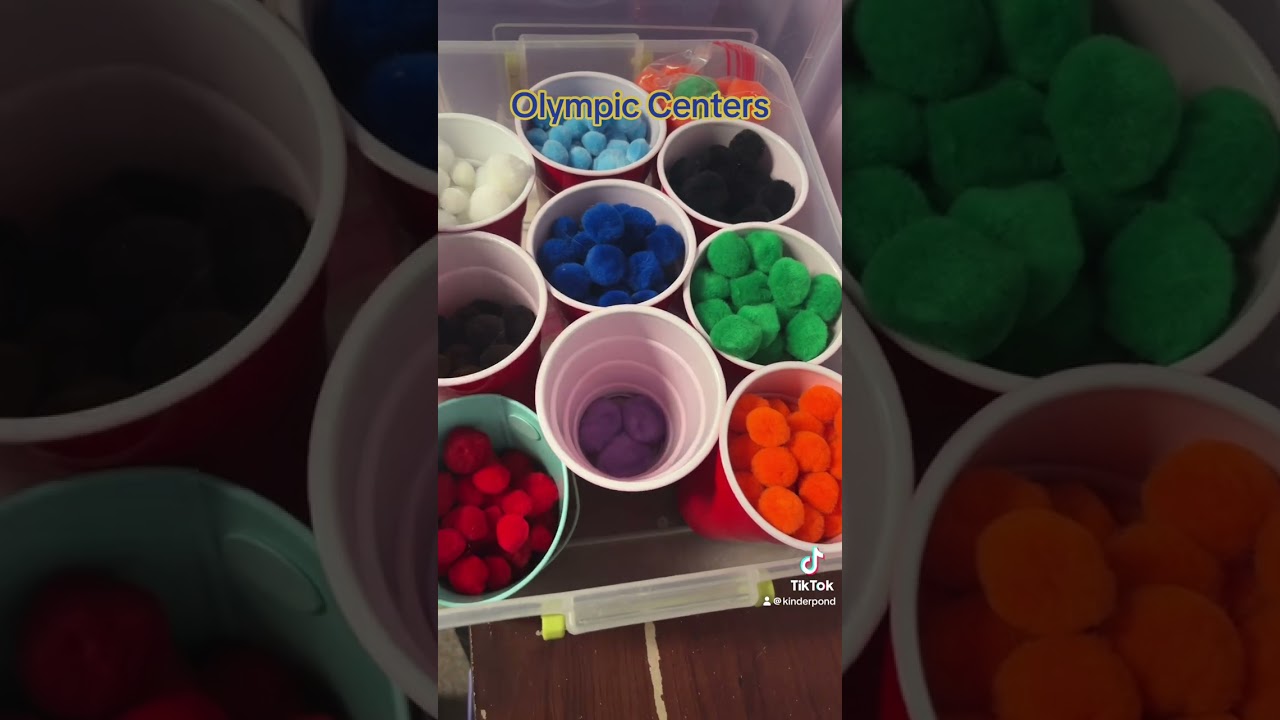 Olympic Centers in my 4 year old kindergarten classroom