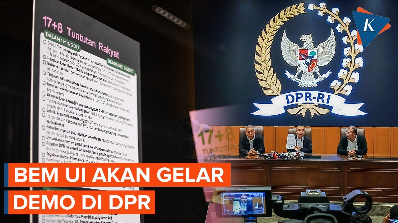 BEM UI Gelar Aksi di DPR pada 9 September 2025, Apa Tuntutannya?