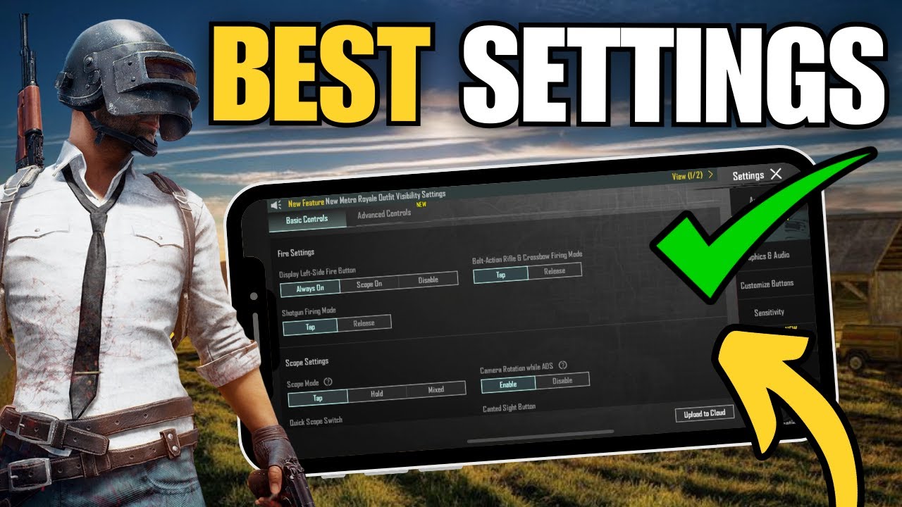 ЛУЧШИЕ настройки и чувствительность для PUBG Mobile (настройки PRO)