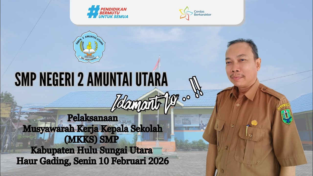 Pelaksanaan MKKS SMP Kab_ Hulu Sungai Utara yang diselenggarakan SMPN 2 Amuntai Utara.