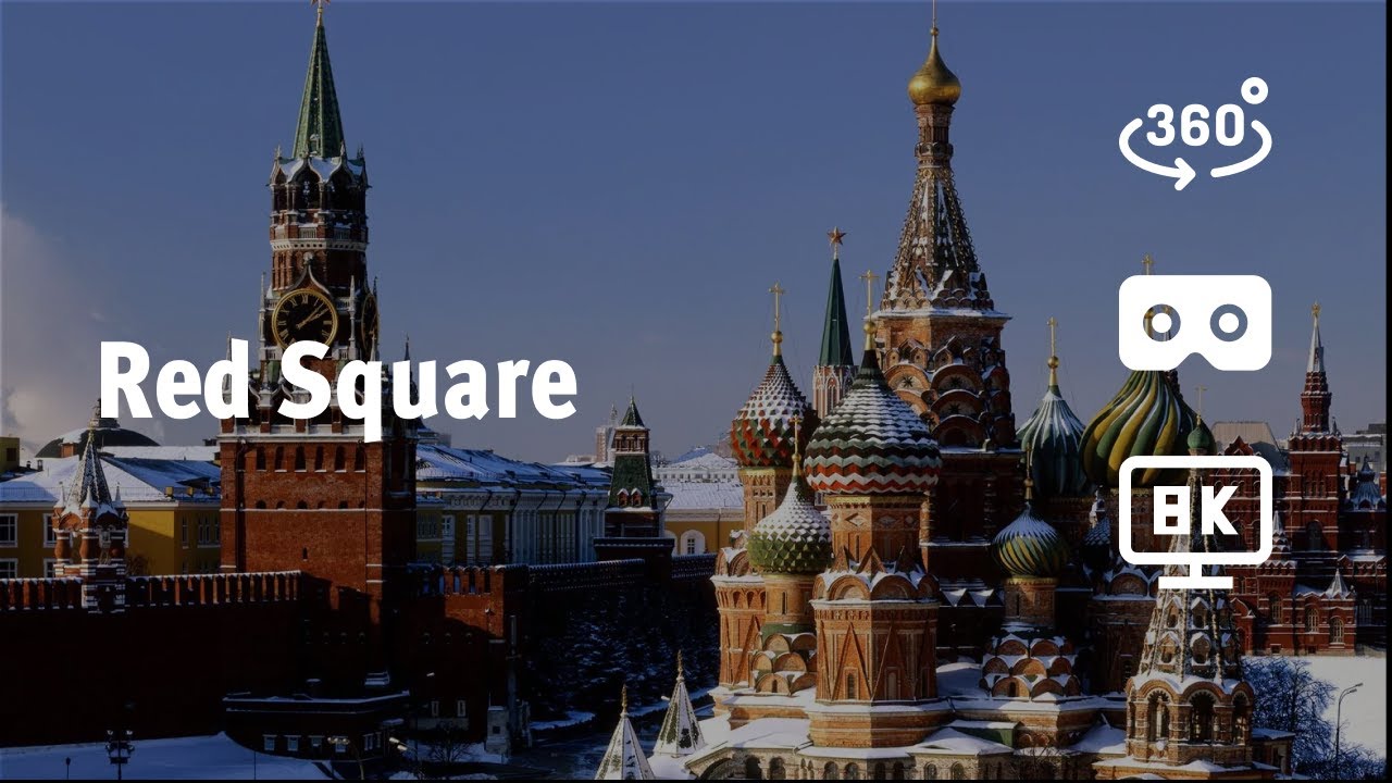 Красная площадь, Москва, Россия. Сердце столицы и главная площадь страны (VR видео 360 в 8К)