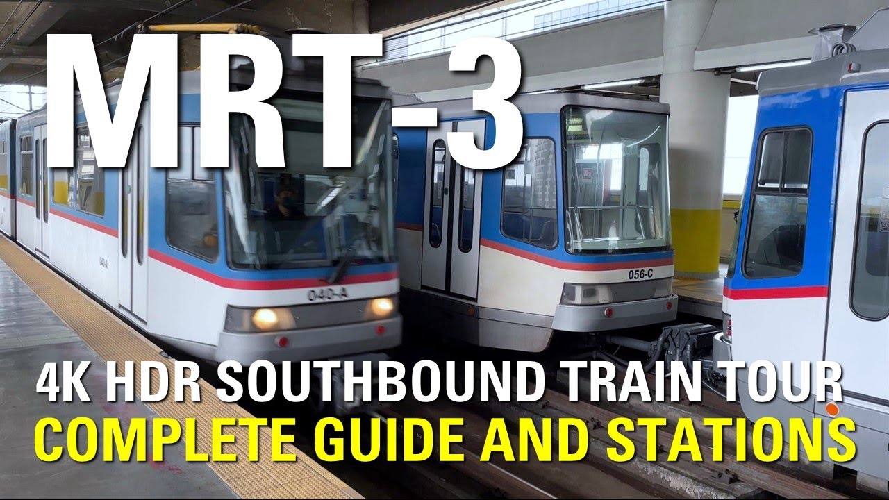 MRT-3 SOUTHBOUND | NORTH AVENUE to TAFT AVENUE Complete Train Tour Guide Philippines [4K HDR] 🇵🇭