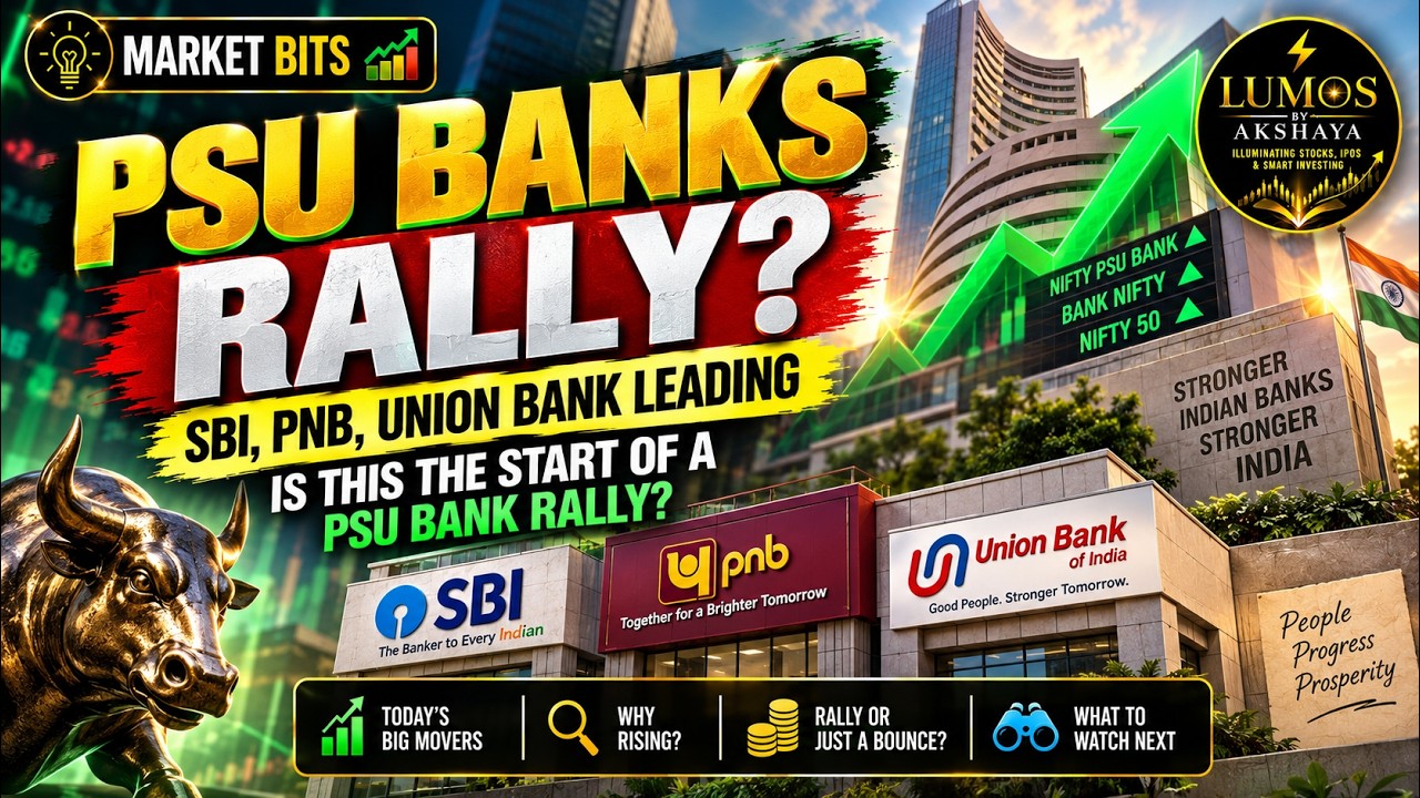 PSU BANK RALLY? 🚨 SBI, PNB & Union Bank Lead | Rally or Bounce?