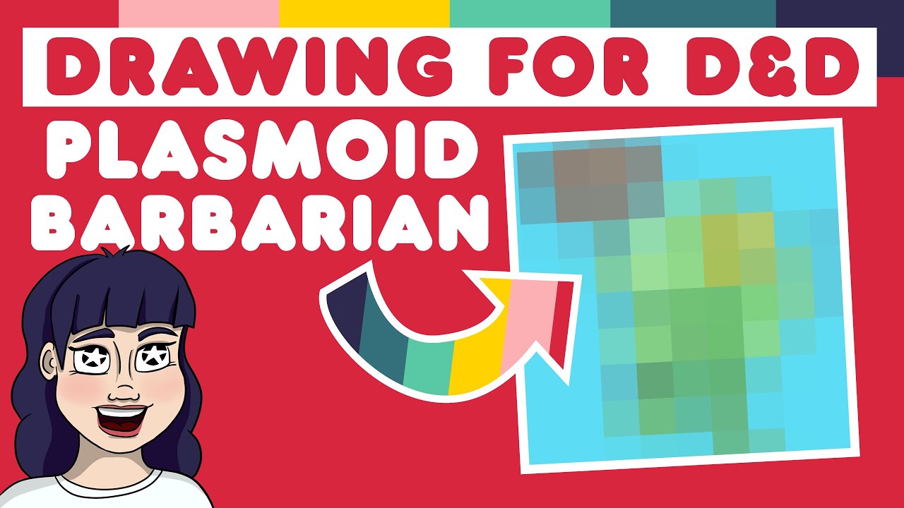Let's draw a Plasmoid Barbarian for D&D!