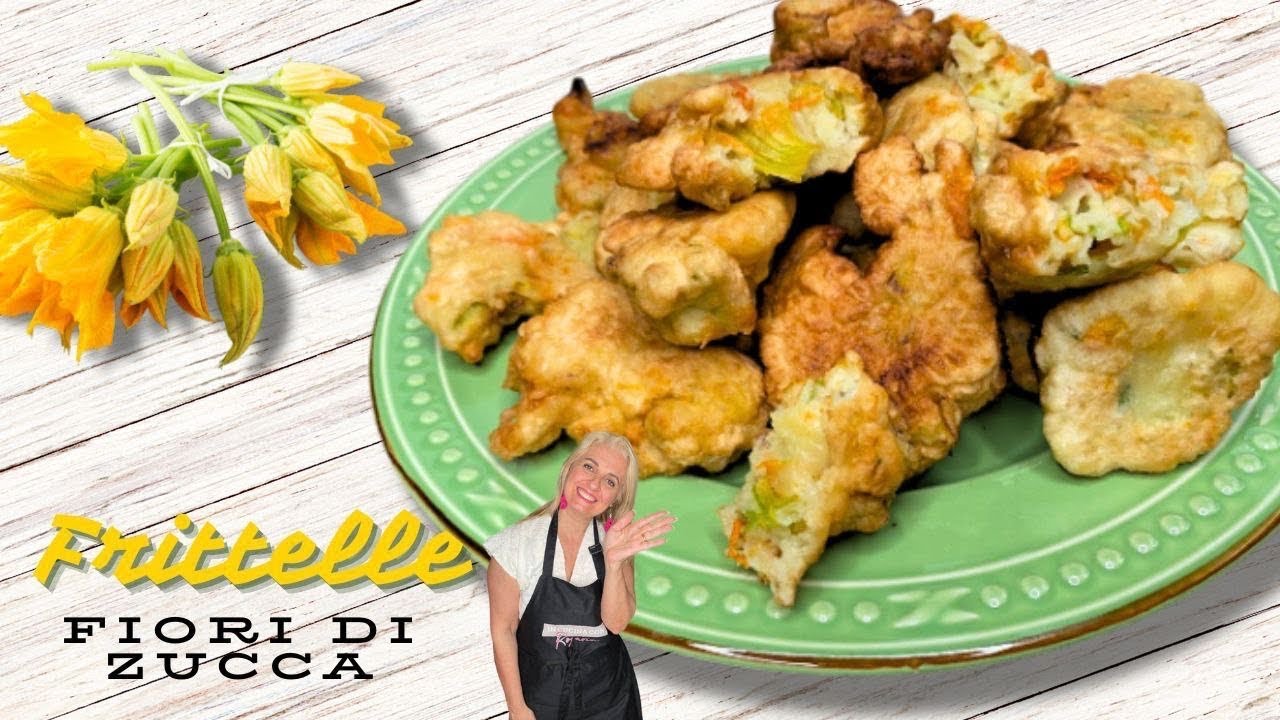 FRITTELLE FIORI DI ZUCCA/ PITTICELLE JURI E CUCUZZA RICETTA CALABRESE