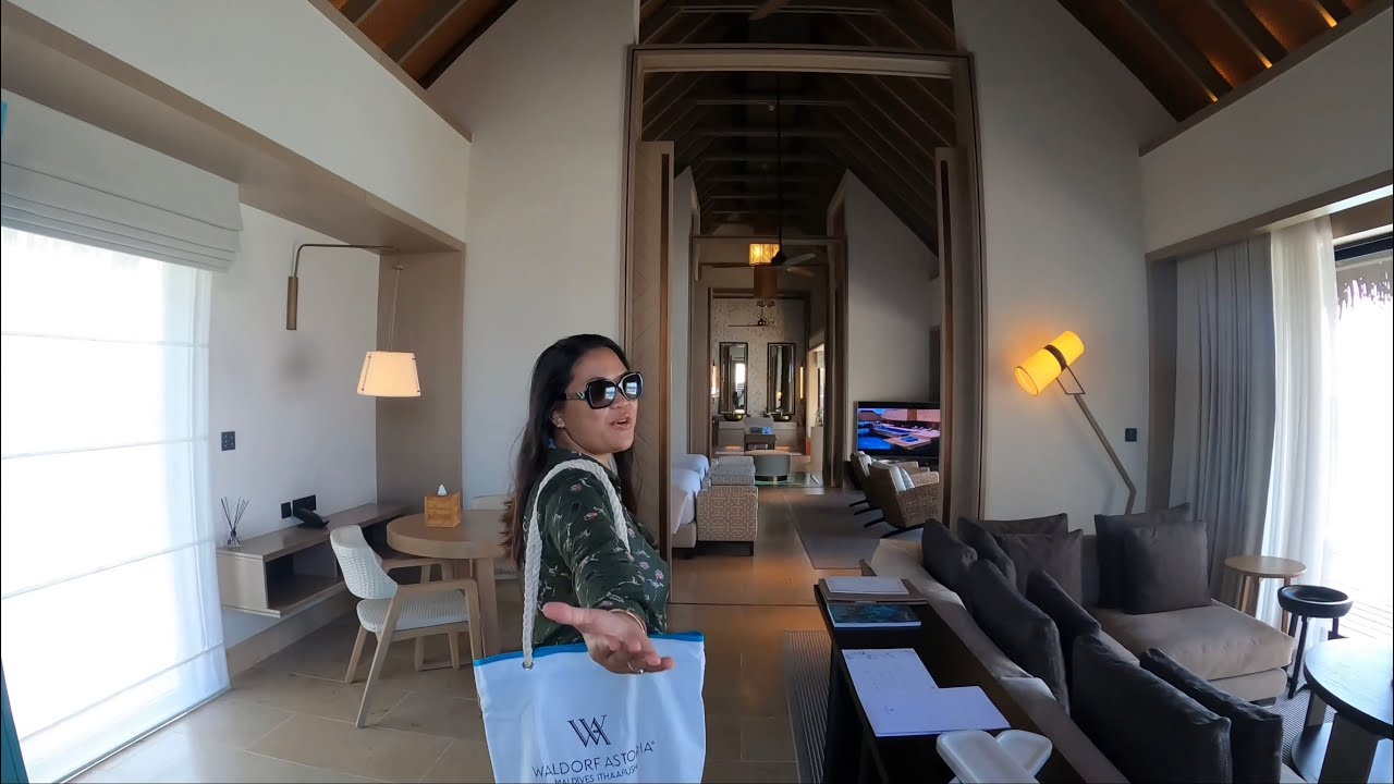 Two Queen Bedded Grand Overwater Villa With Pool atِ Waldorf Astoria Maldives Ithaafushi