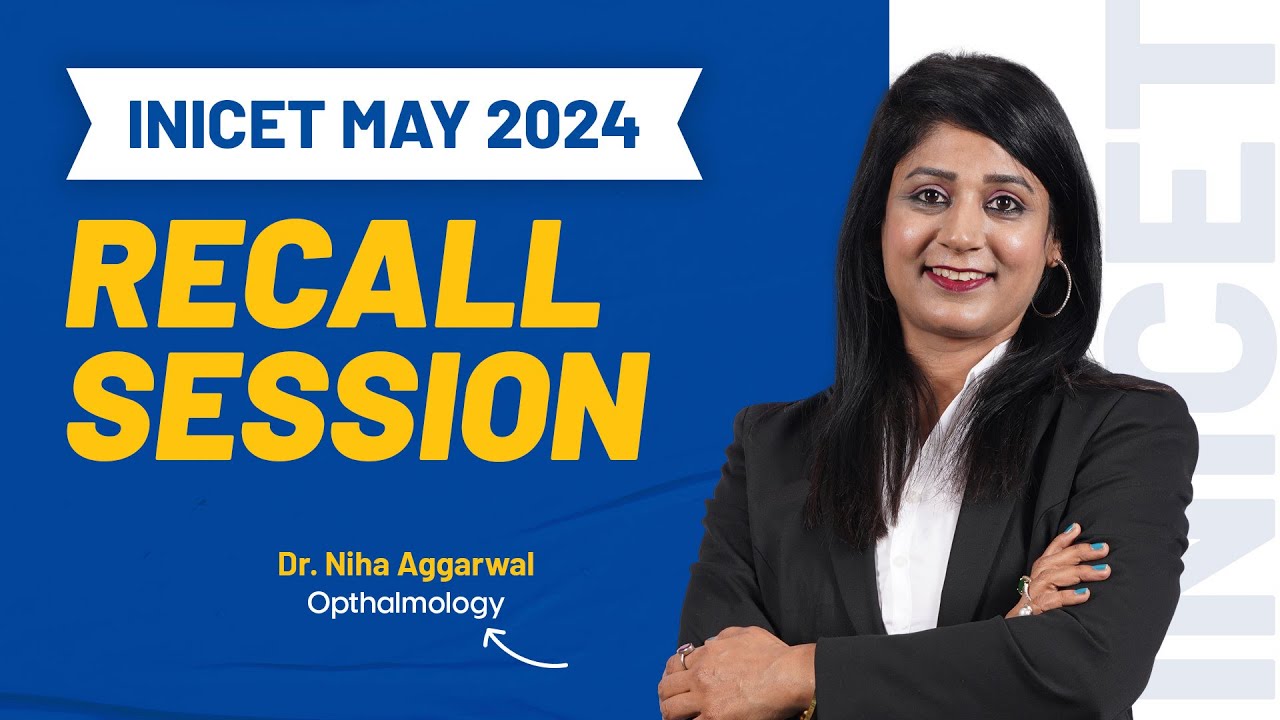 INICET May ‘24 | Recall Questions of Ophthalmology with Dr. Niha Aggarwal | DBMCI | 93% Strike Rate