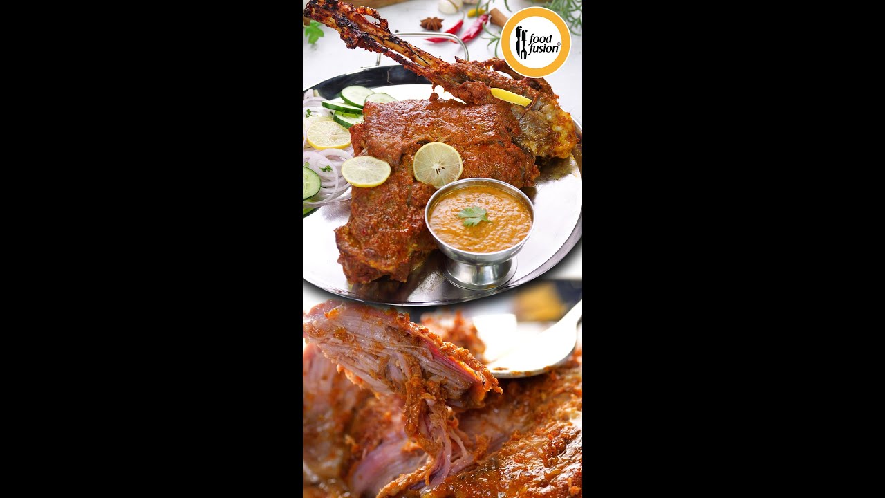 Eid Special Lamb Leg Roast with Chutney Recipe By Food Fusion