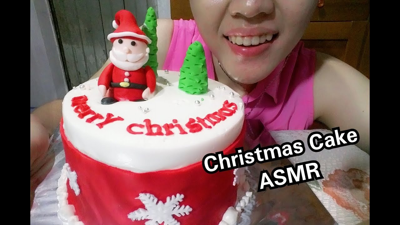 Eating Christmas Cake ASMR