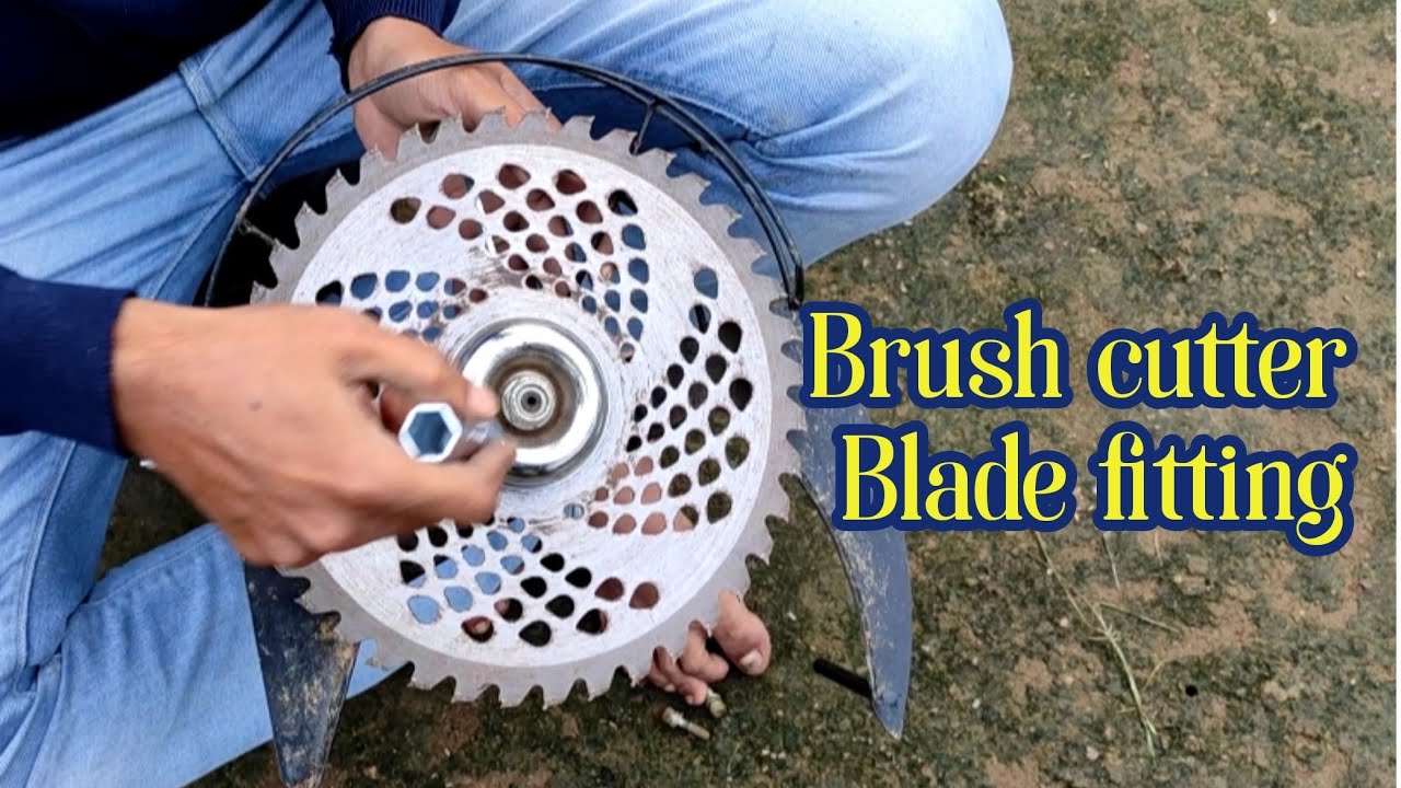How to attach a blade to your brush cutter | how to fit brushcutter blade | blade installation guide