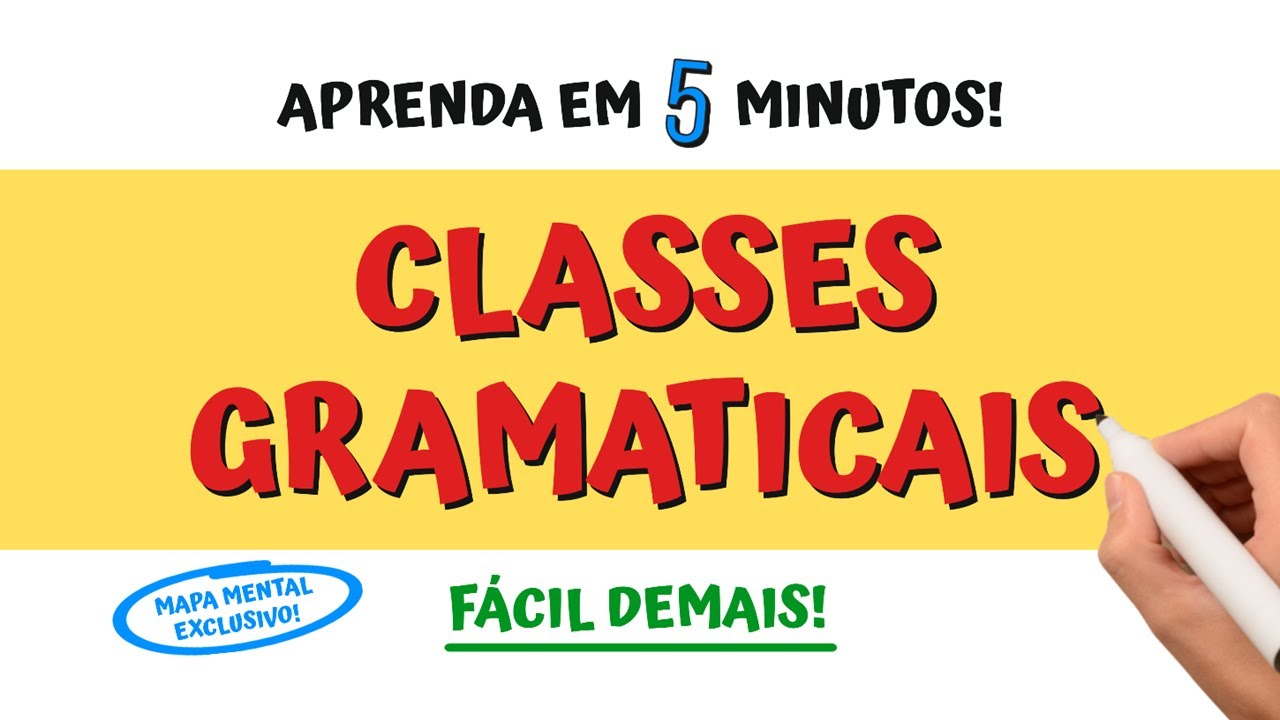 CLASSES GRAMATICAIS! Aprenda as 10 Classes de Palavras em 5 MINUTOS! 🤩📚❤️️