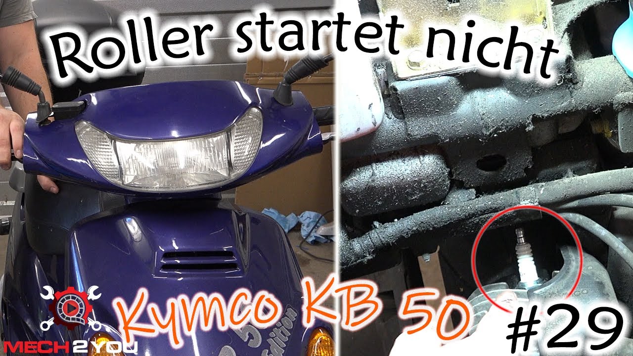 🛠️#29 Roller startet nicht Kymco KB 50 Edition | Zündkerze ist locker | Verkleidung abbauen