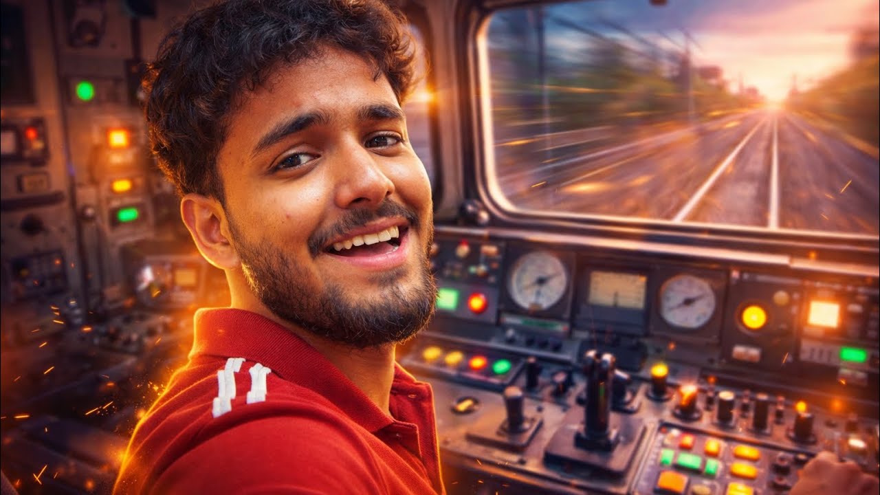 Mena train chalani sikh li 😅