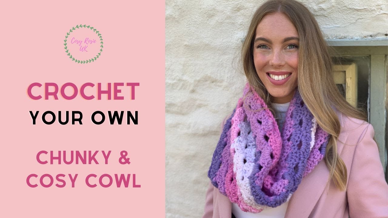 Caron Chunky Cake Cowl Pattern for Beginners