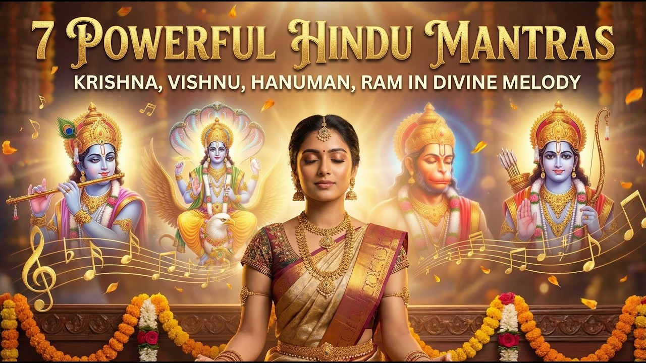 7 in 1 Powerful Mantra Chant | Krishna, Vishnu, Hanuman, Ram I Peace, Protection & Inner Strength