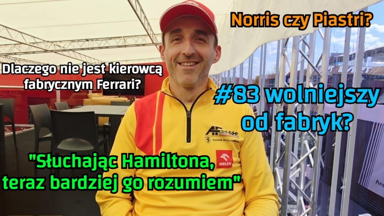 Kubica: Czemu nie jest kierowcą fabrycznym? Czemu rozumie Hamiltona? Kto będzie mistrzem F1? #Kubica
