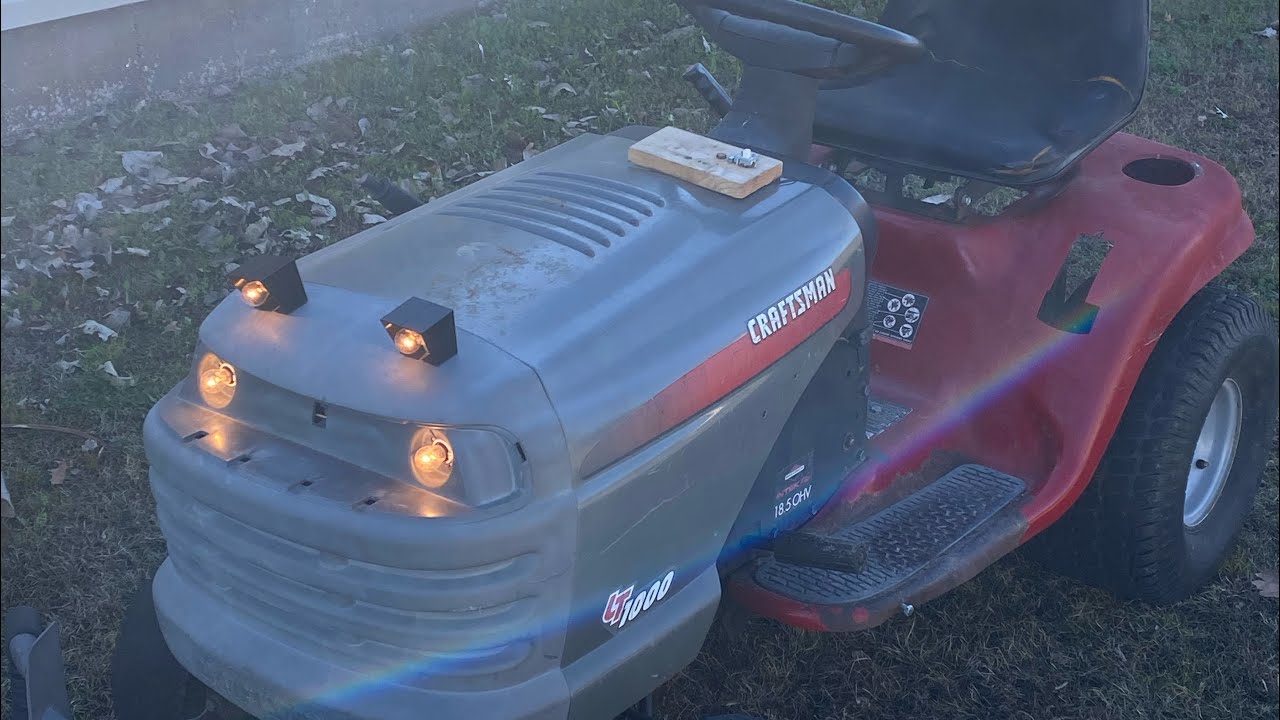 Racing mower drifting on ice (should have locked the diff)