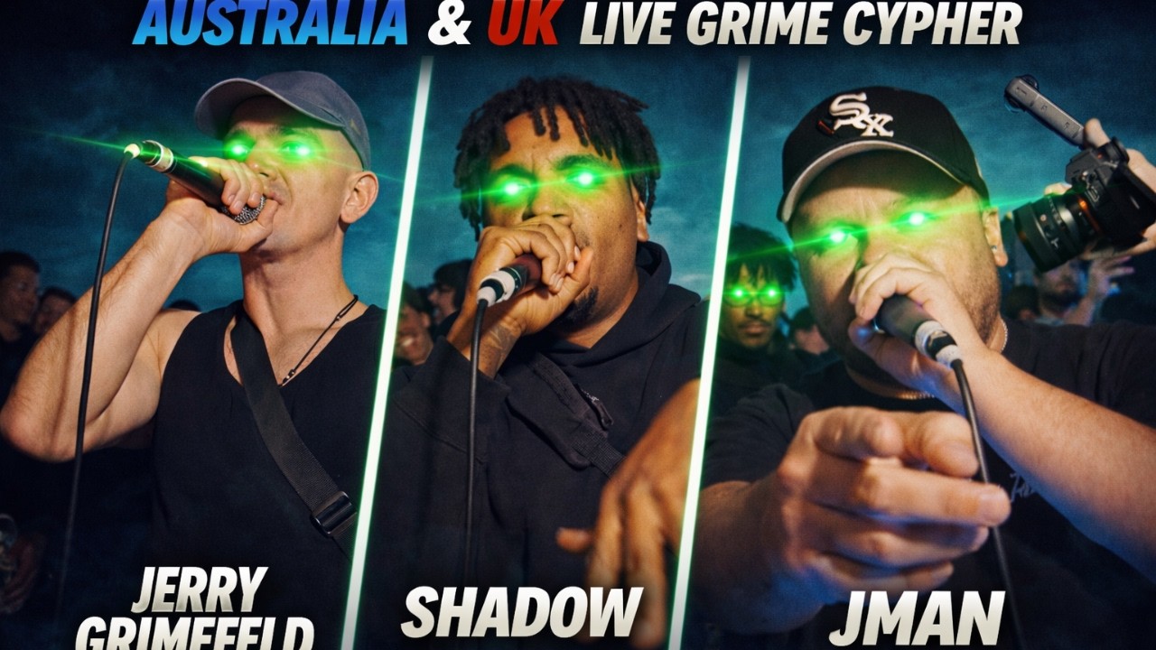 UK x AUS Grime Cypher 🔥 Jman x Shadow x Jerry Grimefeld 