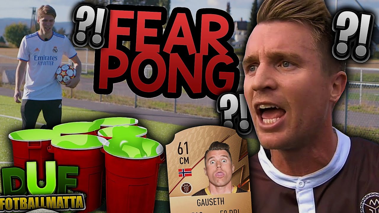 FEAR PONG mot CHRISTIAN GAUSETH, straffen var grusom... 👀🥤 (DUF Fotballmatta) #7