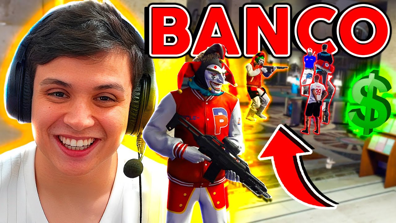 GOLPE no BANCO COM 15 REFÉNS 😱 GTA RP (Paulinho o LOKO)