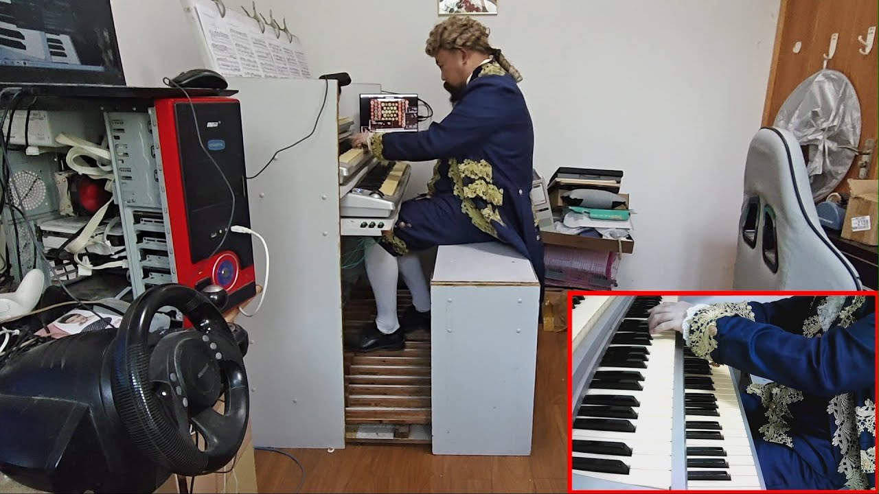 Playing Bach's Toccata and Fugue in d minor dorian BWV 538 I on my DIY organ (Hauptwerk + Trost)