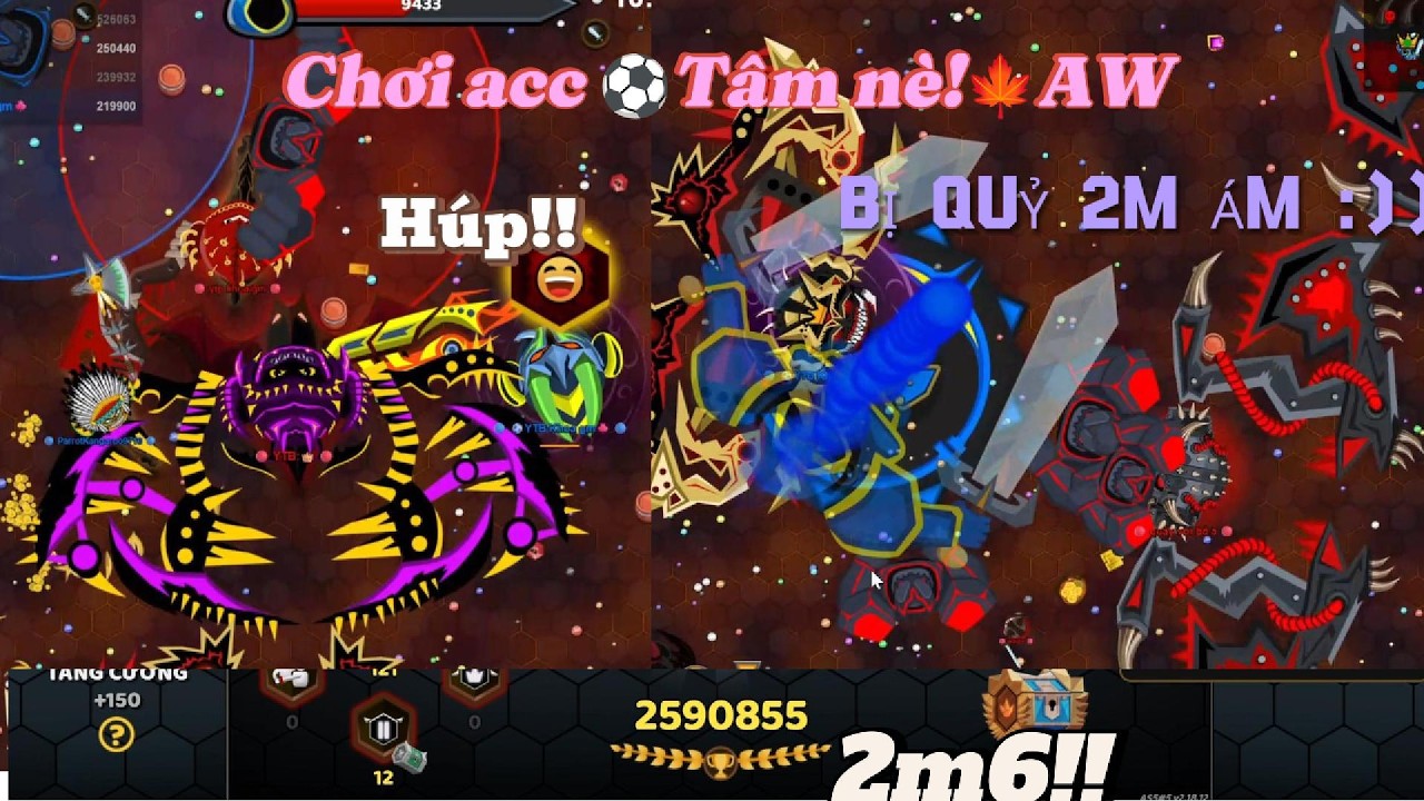 Evowars.io Mùng 1 tết rv acc ⚽Tâm nè!🍁AW Lụm 2M6 với màn solo mega mãn nhãn của 