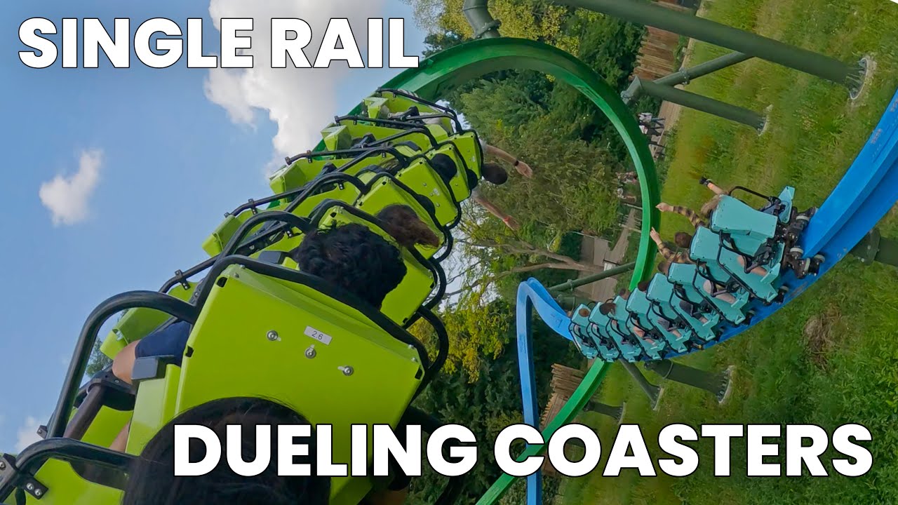 YoY Back Row POV (Both Sides) New for 2025 RMC Raptor Coasters at Walibi Holland