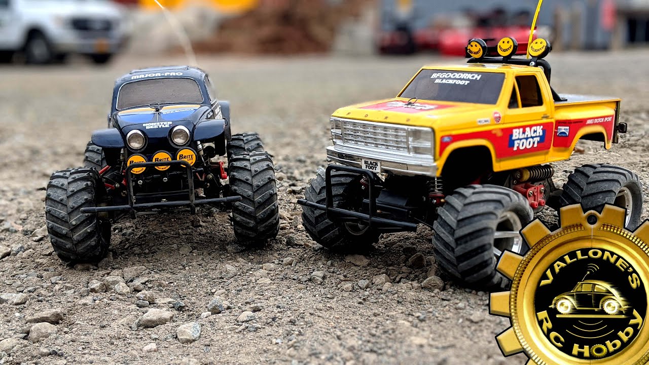 Vintage RC Tamiya Blackfoot Monster Beetle Trucks 1/10th Backyard Bash MIP Diff Speedworks 350
