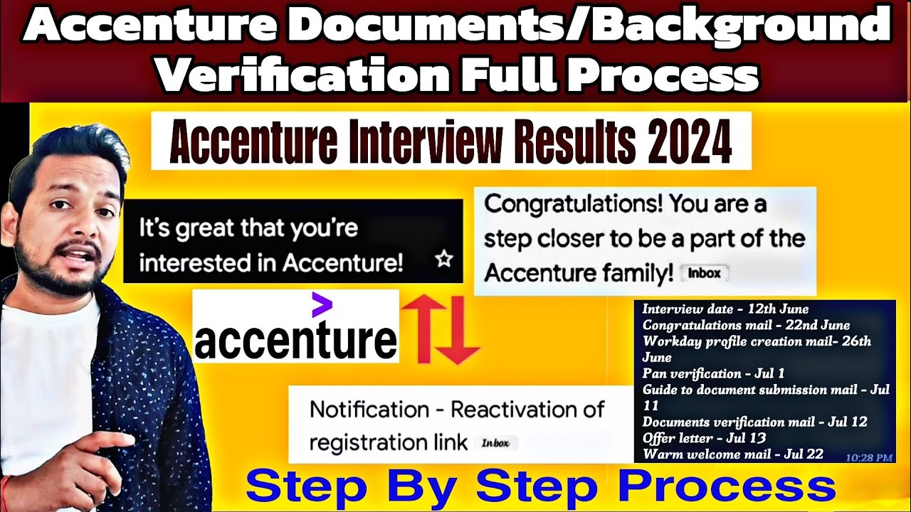 Accenture Background Verification Full Process | Onboarding Mail | Reactivation Link | Welcome Mail