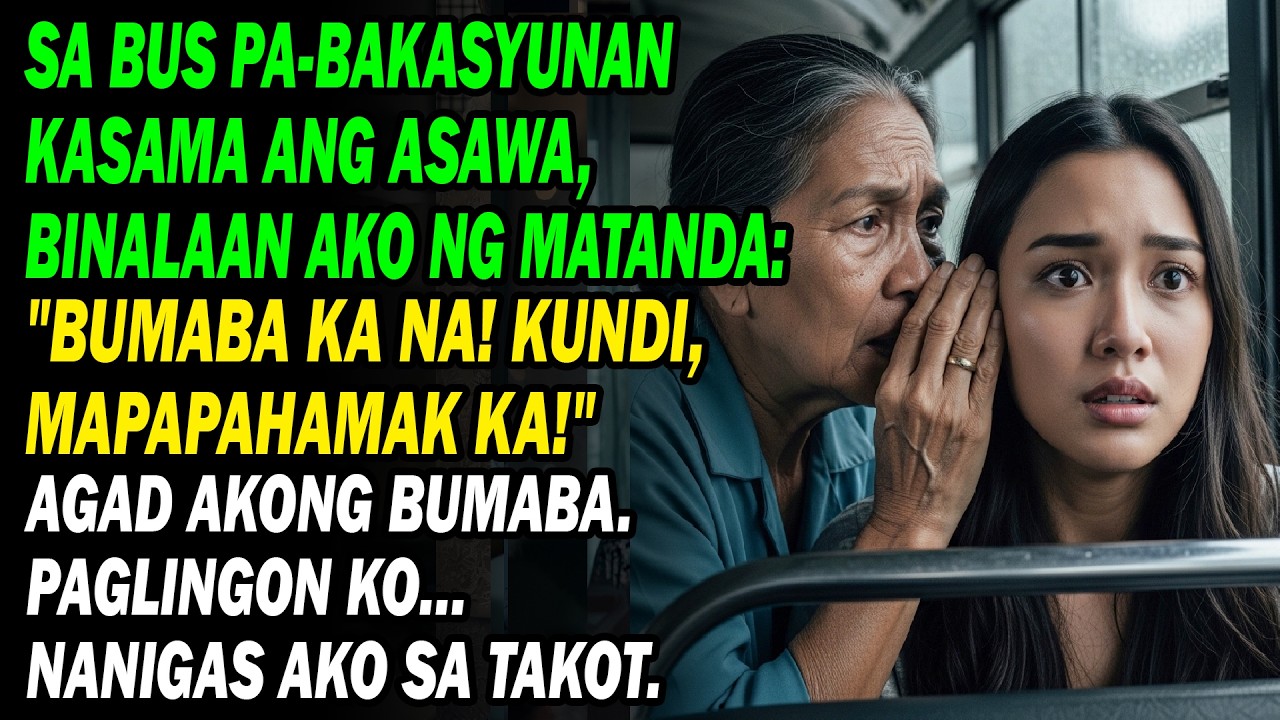 🚌Sa Bus, Binalaan Ako Ng Matanda 'Bumaba Ka Na!'👵 Bumaba Ako. Paglingon Ko... 😱Nanigas Sa Takot.
